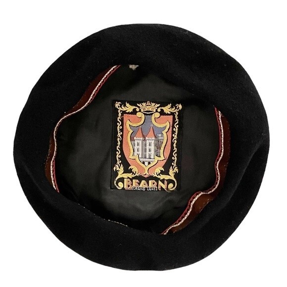 Bearn Authentic French Beret Black Wool Parisian Classic Cap Preppy Hat Cap main image 4